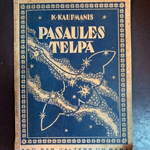 1939 Astronomy Vintage Latvian Book Pasaules Telpā Popular Science Historical Material Latvia Riga Retro