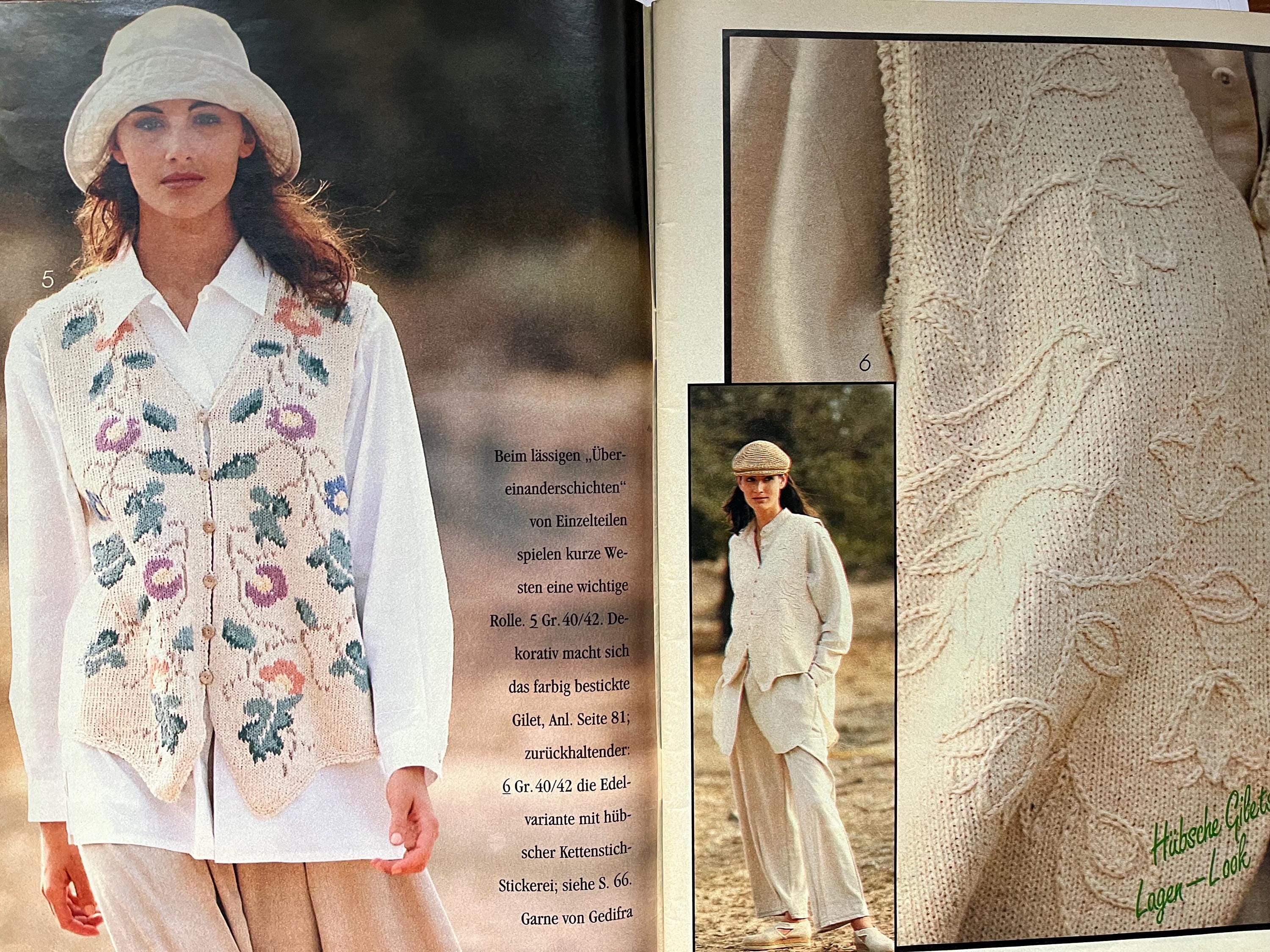 Patron De Couture Modes Et Travaux Mars 1994 - Robe Pour Fillette 4, 6, 8 Ans, Occasion