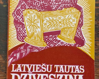 1991 Latvian Traditions and Folklore Book Dzīvesziņa Vintage Retro Edition Folk Beliefs Latvia Riga
