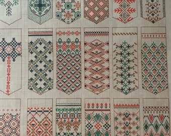Vintage Latvian Folk Art Textile Ornaments Knitting Sewing Albums (1958)