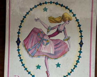 Vintage 1970 Coppélia Ballet English Book, Illustrated by Milada Mikulová, Curtain-Raiser Series, Franklin Watts