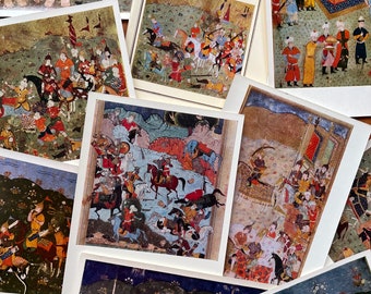 1973 Maverannahr Book Paintings Art Soviet Era postcards set World Cultural Heritage Ancient