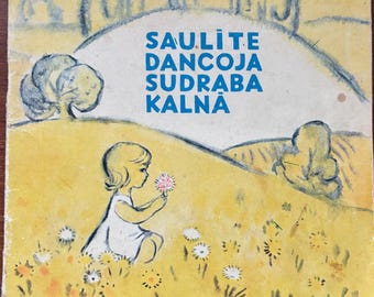 1969 Latvian Folk Songs Dainas about nature Vintage Book ex Soviet Riga Latvia