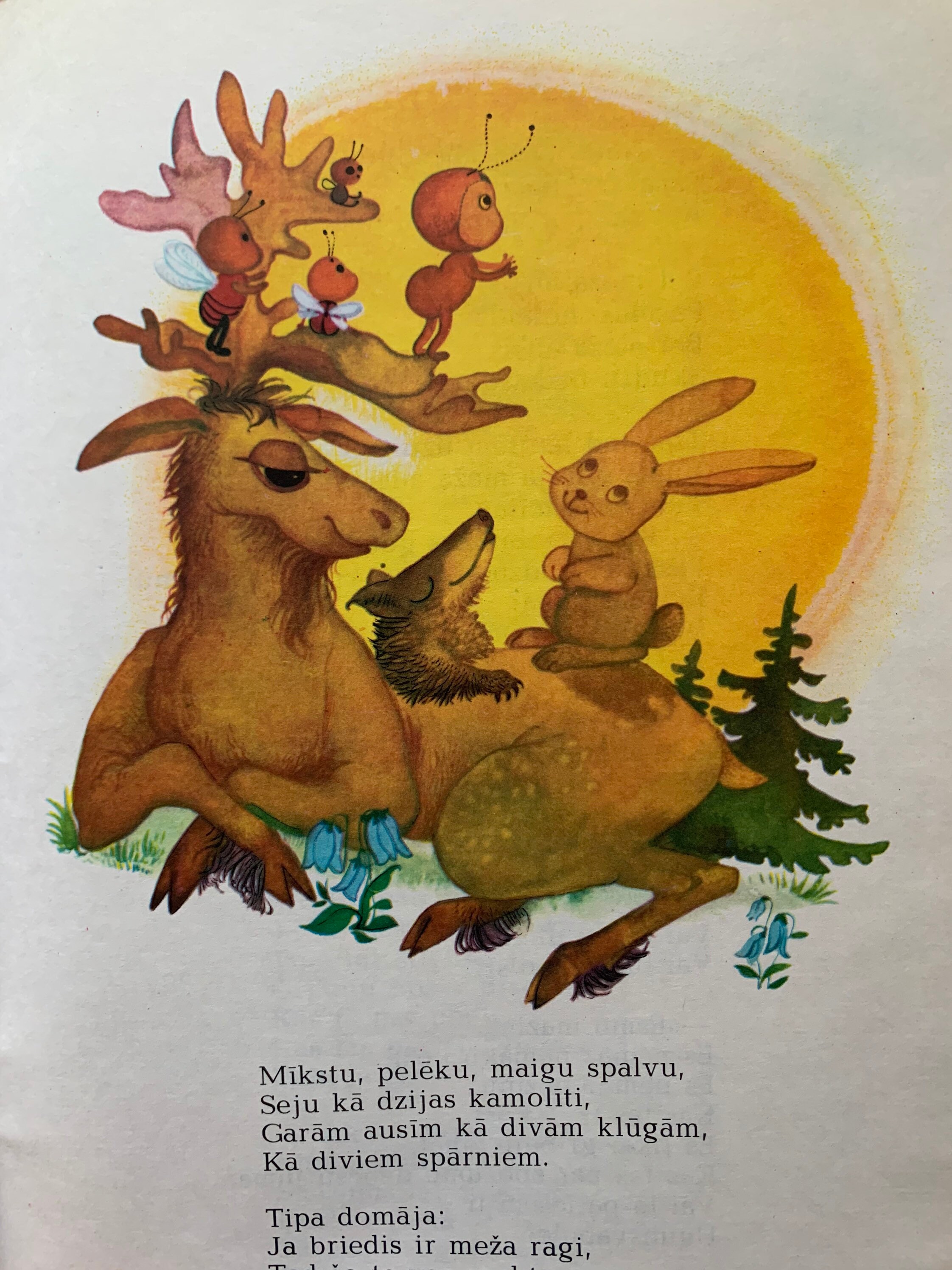 1981 Latvian Children Verses Book by 