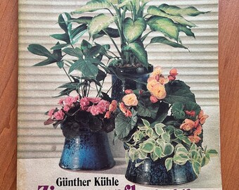 Hidrocultura German Vintage Home Plant Book GDR 1986 Leipzig gardening DIY hobby reference books