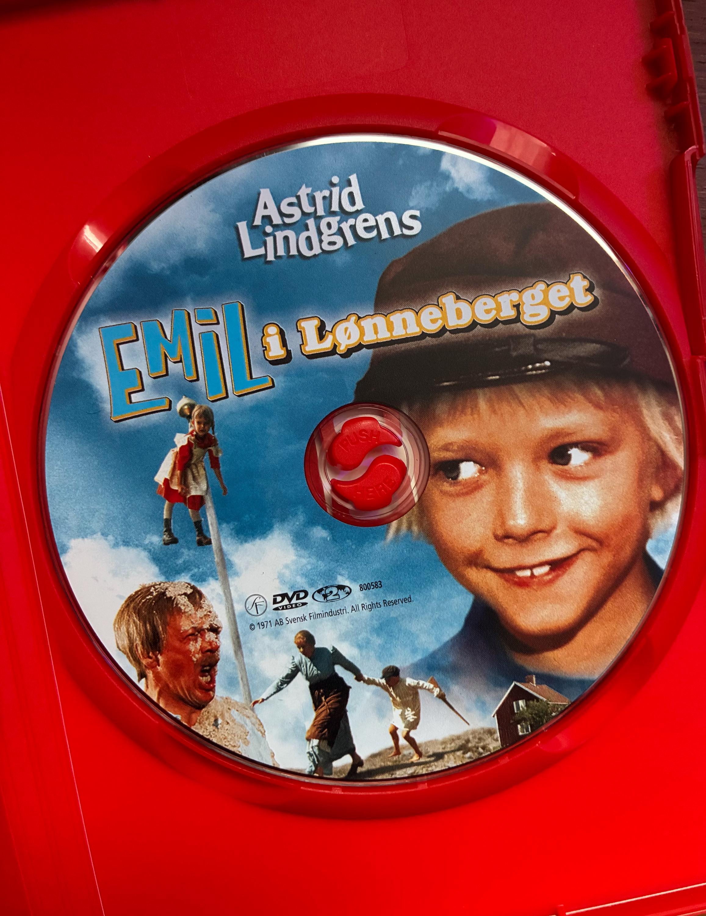 Emil I Lonneberget Vintage DVD, Astrid Lindgren, Swedish Kids