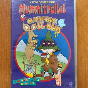 DVD vintage de 1994 con temática de Mummitrollet en noruego, dibujos animados para niños, películas de los Moomins, inspirado en Tove Janson, literatura nórdica, regalo vintage.