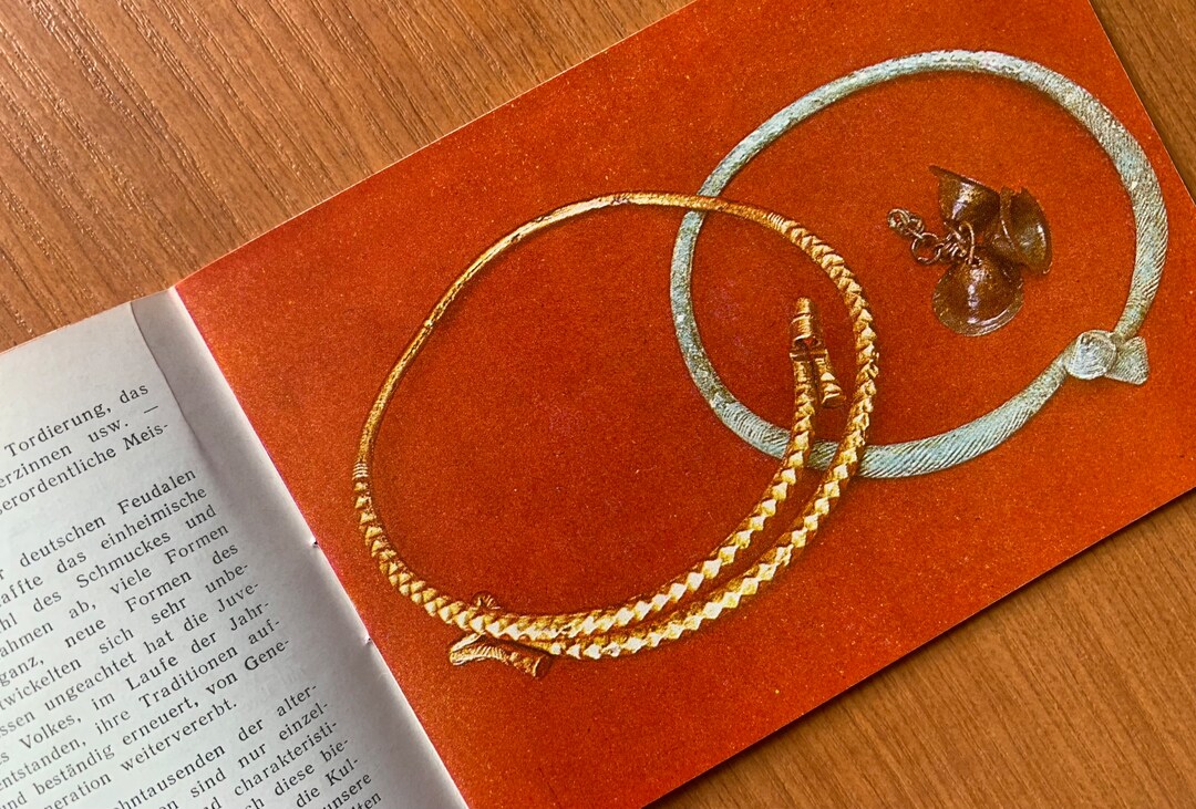 1973 Ancient Latvian Jewellery Bronze Riga Leaflet Latvian Vintage