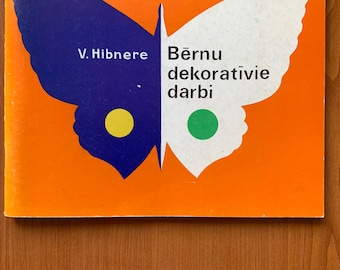 1983 Arts Teaching Book in Latvian Kindergarden Education Crafts Retro