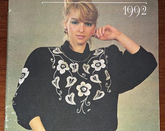1992 Knitting Magazine Russian Crocheting Design Fashion Kids Baby patterns DIY Vintage