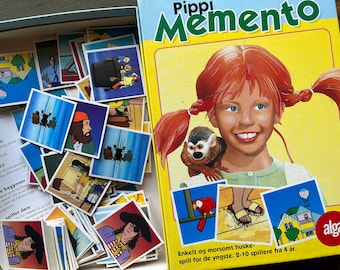Vintage 1983 BRIO Pippi Longstocking Memory Game Kids Pre-School Scandinavian