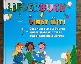 1999 Das Kinder Liederbuch Vintage German Songs Guitar Chords Learning Beginner Music Educational Verses Kids kinderlieder