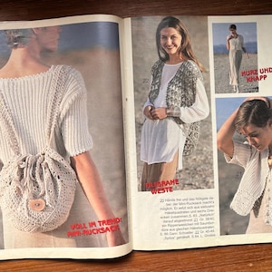 1995 Verena May German Knitting Magazine, DIY Crochet Patterns