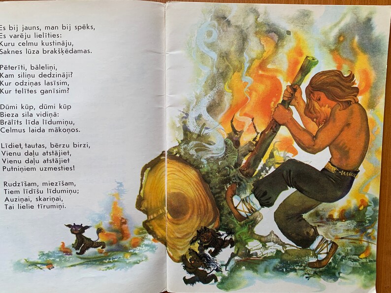 Latvian Folklore Children Book Vintage Children's Poetry - Etsy