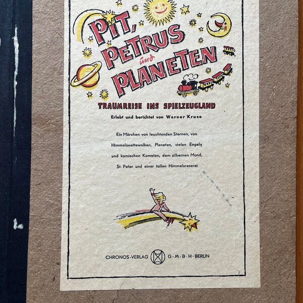 1946 Pit, Petrus Und Planeten by Werner Kruse  Book Old Germany Retro Bookstore Berlin Germany 1940s