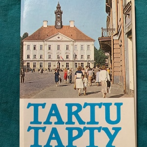 1985 TARTU Estonia Pocztówki z czasów radzieckich zestaw 15 kart historycznych Ryga Łotwa Pamiątka turystyczna z czasów ZSRR Wydanie retro Przewodnik CCCP