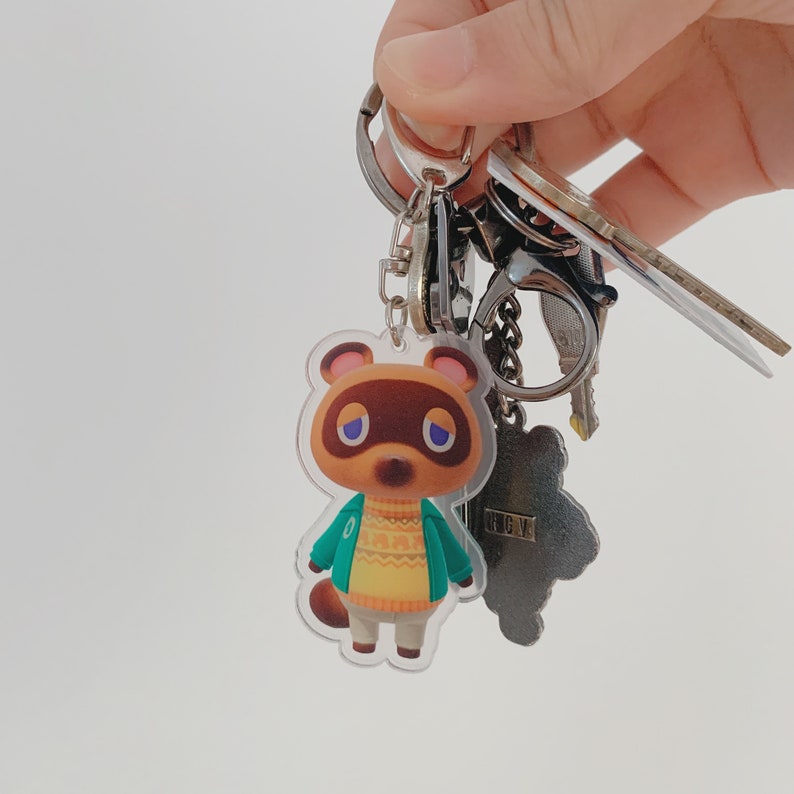 Animal Crossing Key Chain Handmade resin keychains Coco Etsy