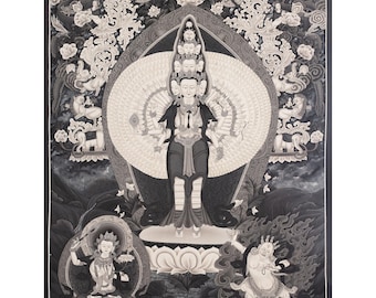 チベットタンカ 観音 - Etsy 日本