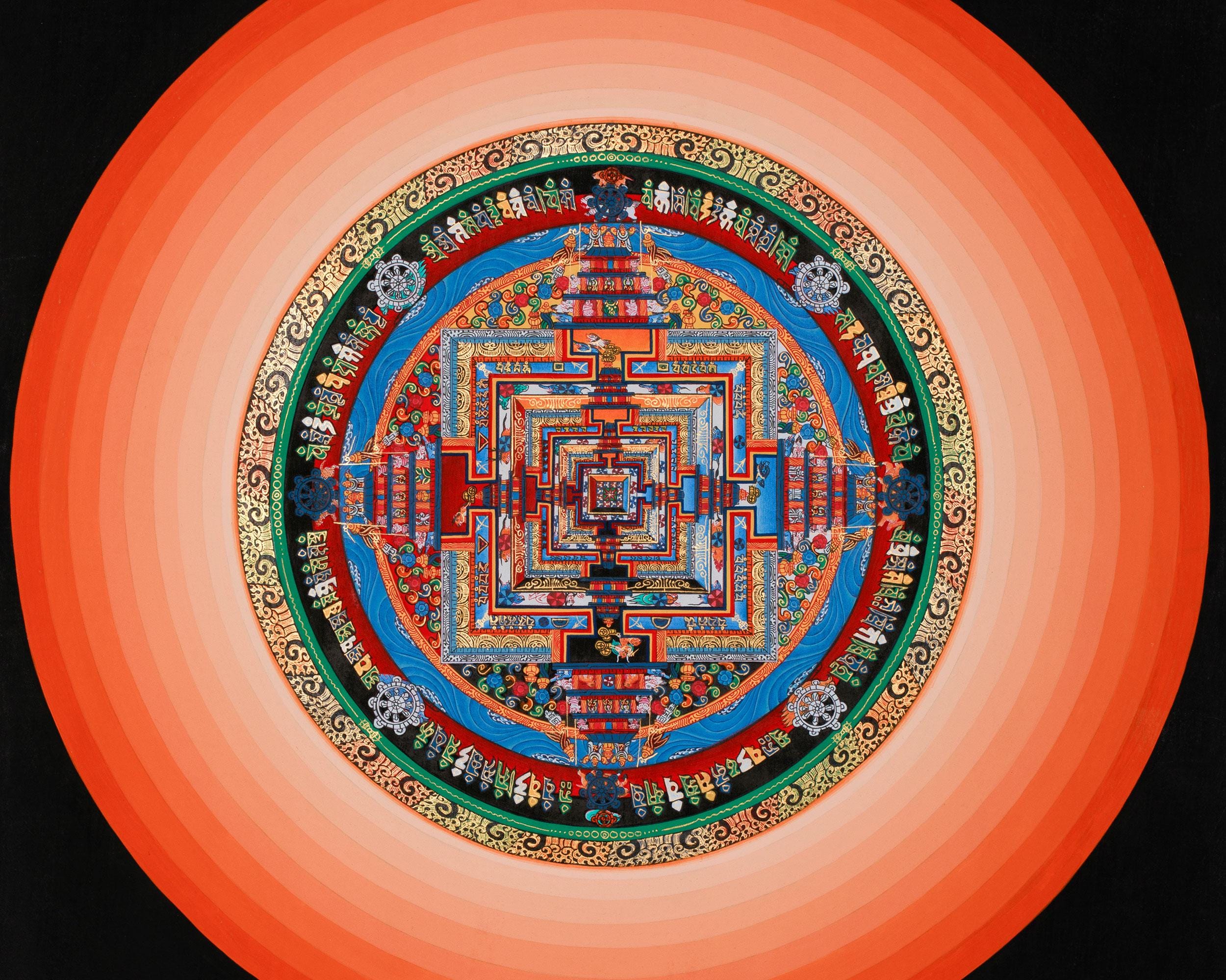 カーラチャクラの仏教曼荼羅 | 時の輪 チベット仏教タンカ曼荼羅