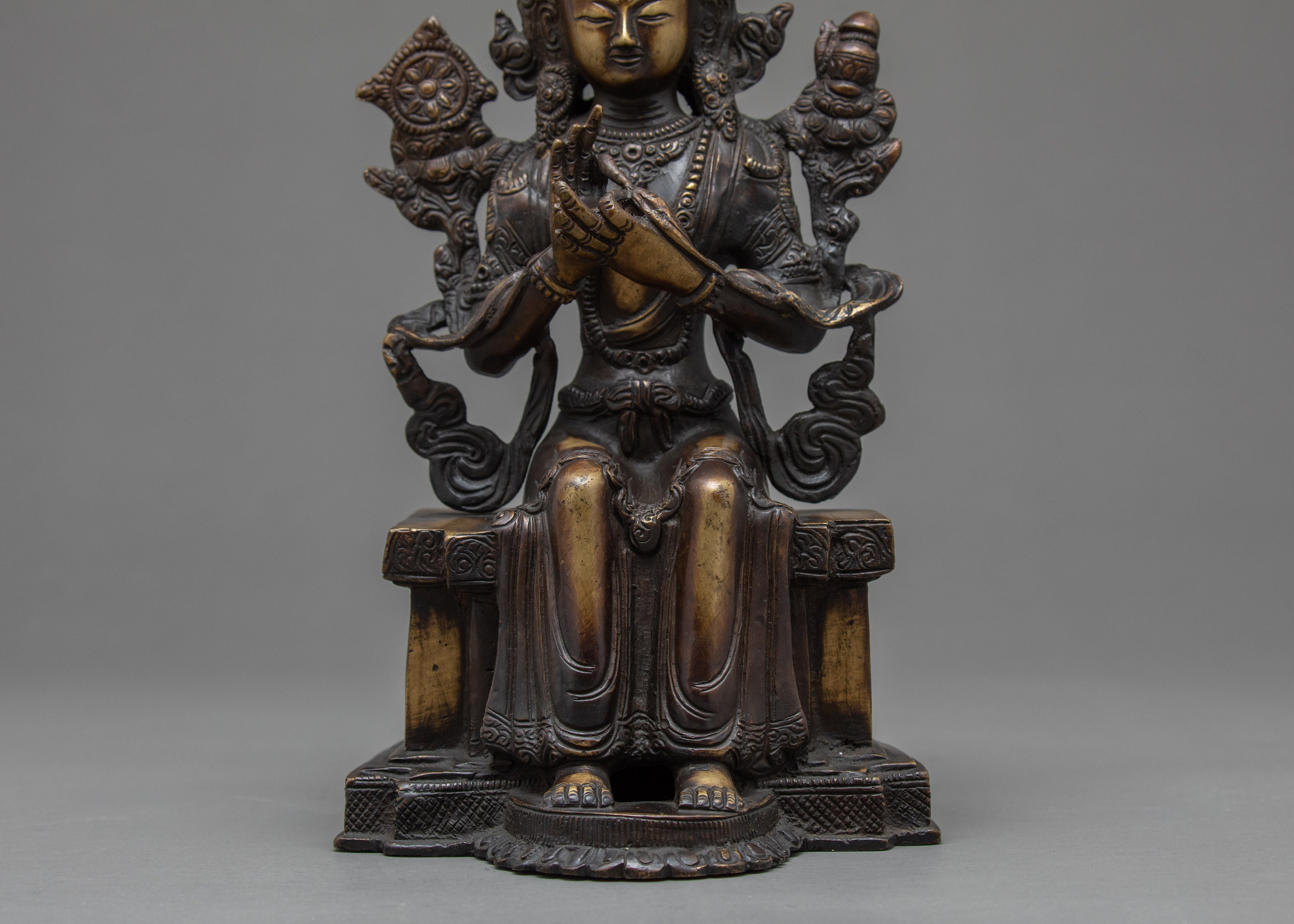 Maitreya Buddha Statue | Vintage Bodhisattva Spiritual Buddhist