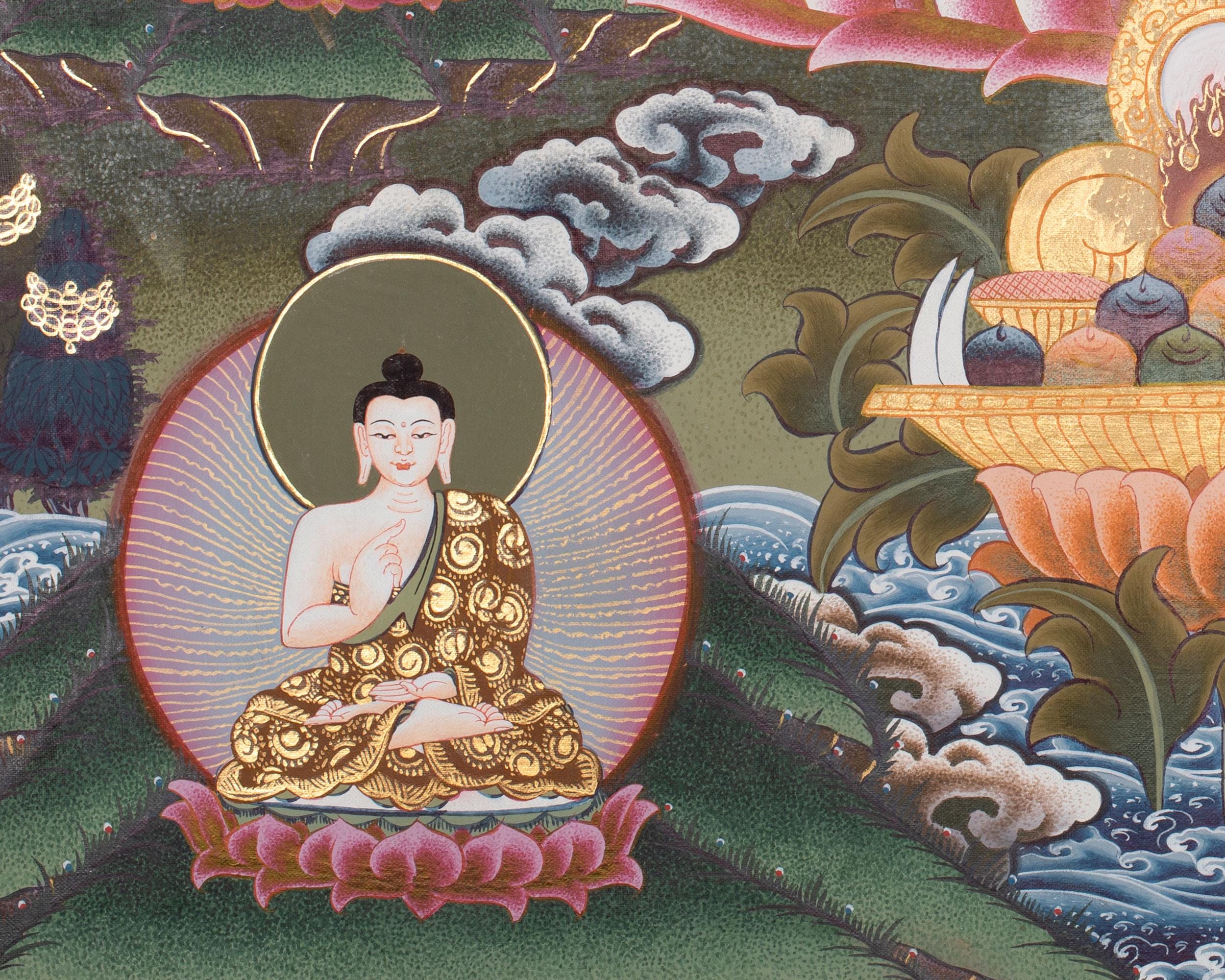 七仏の薬仏特集 |バイサジャグル タンカ |癒しの仏陀 |青い仏陀