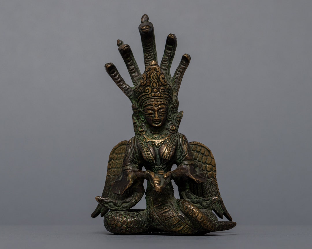 Old Naga Kanya Statue Figurine Statues Decorative Statue Nepali Statues