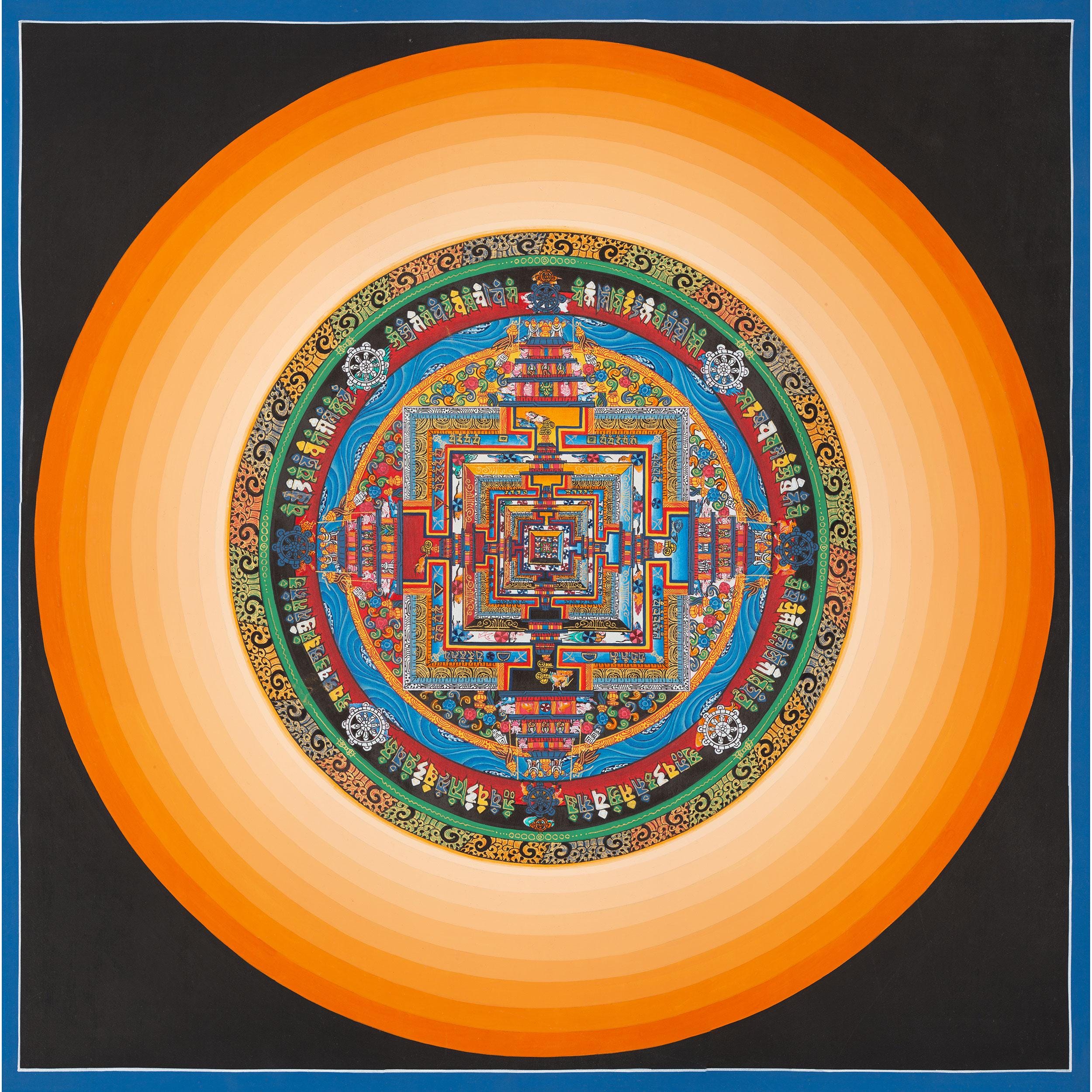 カーラチャクラの仏教曼荼羅 | 時の輪 チベット仏教タンカ曼荼羅