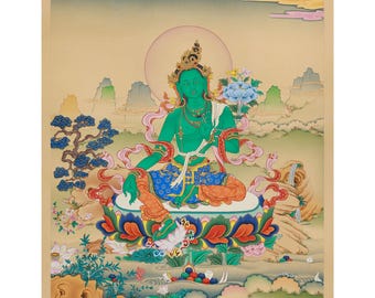 タリカム様　④【オオムチノタマ龍眼30000】MAX幸運 Tara Ritrö Loma Gyönma ~ Tibetan Buddhist Deity Giclee Print - Etsy
