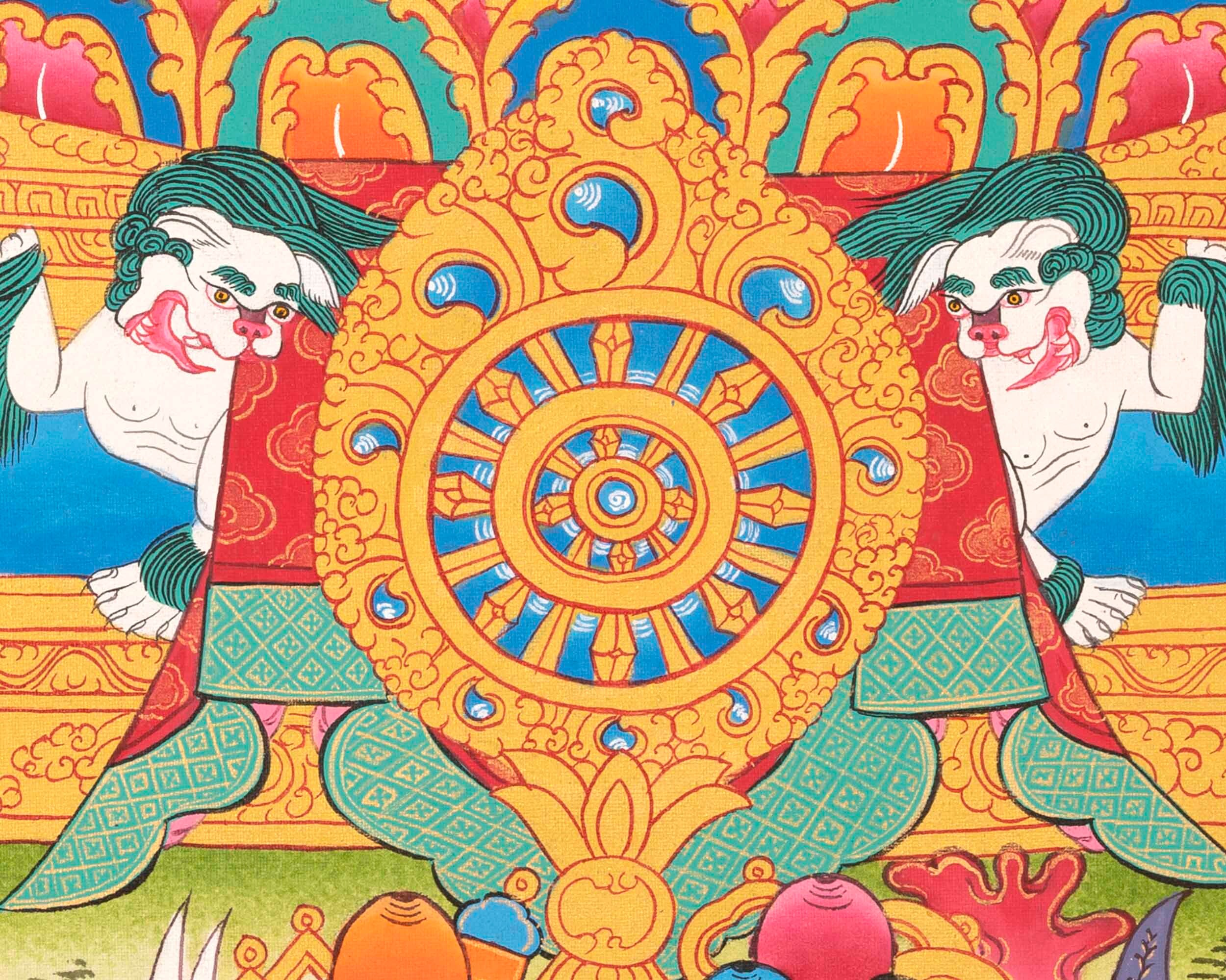 釈迦牟尼仏タンカ｜金剛坐像如来｜永遠の愛と慈悲を祈願するチベット