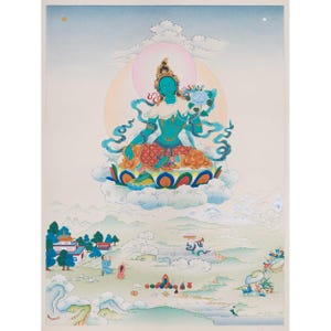 Rare Buddhism Shyama Tara | Goddess of Protection and Compassion | Mother of Liberation | Tibetan Wall Hanging | Spiritual Home Decoration