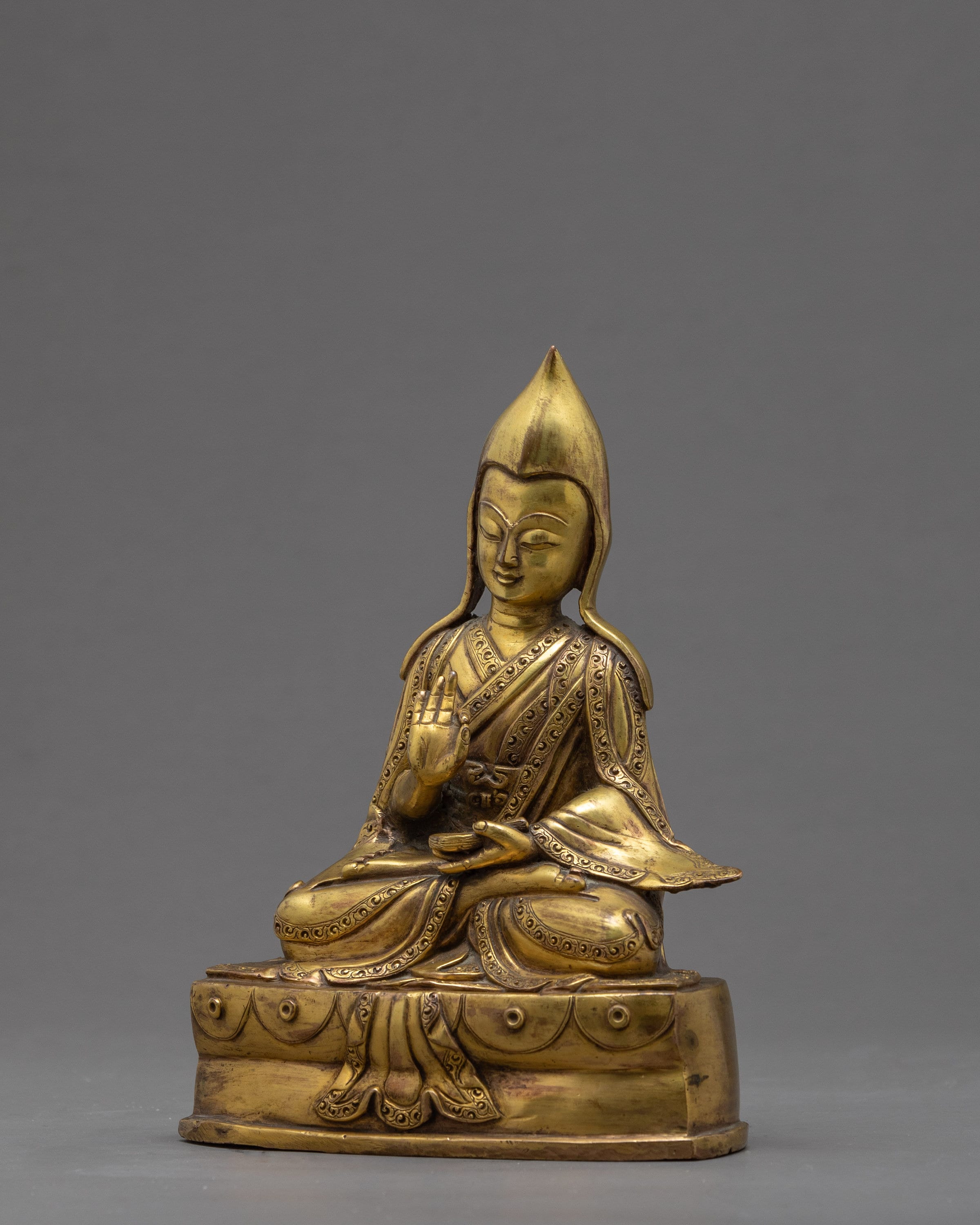 ヴィンテージ ダライ・ラマ1世 ゲンドゥン・ドゥッパ像 | 伝統的な