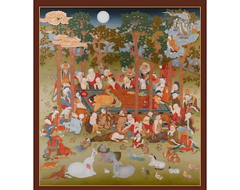 悟り、仏陀、オリジナル、現代絵画、蓮、平和、涅槃、覚醒、現代