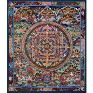 Fine Quality Shakyamuni Buddha Mandala | Painting for Meditation, Good Luck, Wealth, and Success | Mandala Decoration | Spiritual Gifts