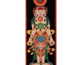 釈迦牟尼仏曼荼羅｜壁掛けヨガ瞑想アート｜私たちの幸福のための