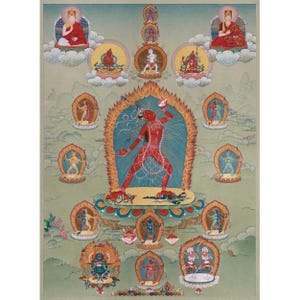 Vajrayogini, Tantric Deity Thangka | Goddess of Wisdom and Transformation | Spiritual Empowerment | Tibetan Buddhism | Dakini Arts | LHASA