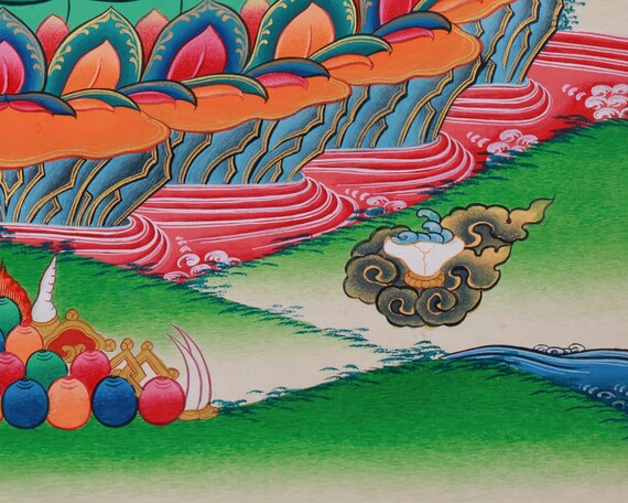 手作りの神聖なチャクラサンヴァラ・タンカ｜結合と精神的覚醒の