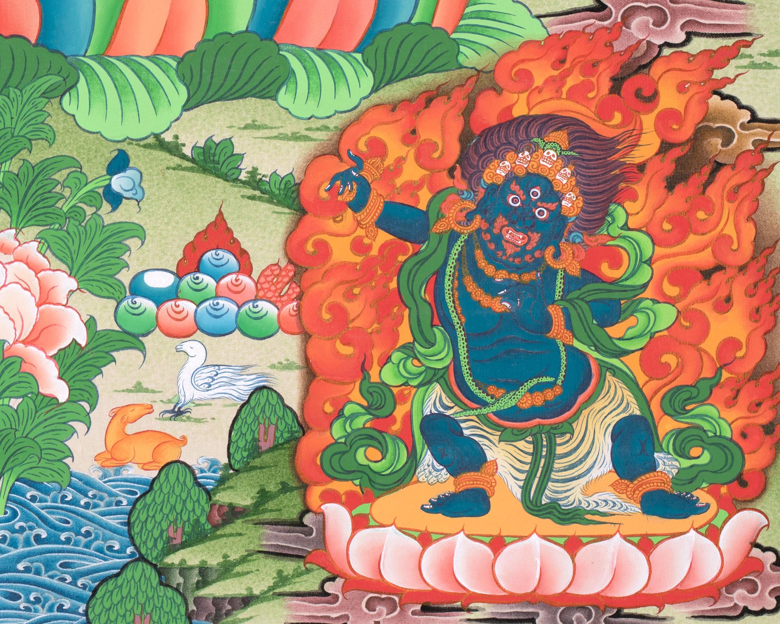 チベット観音タンカ | チェンレジ仏教美術 | 慈悲、知恵、そして精神的