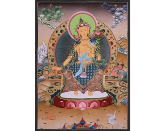 Original Hand-painted Maitreya Buddha | Future Buddha | Prophecy