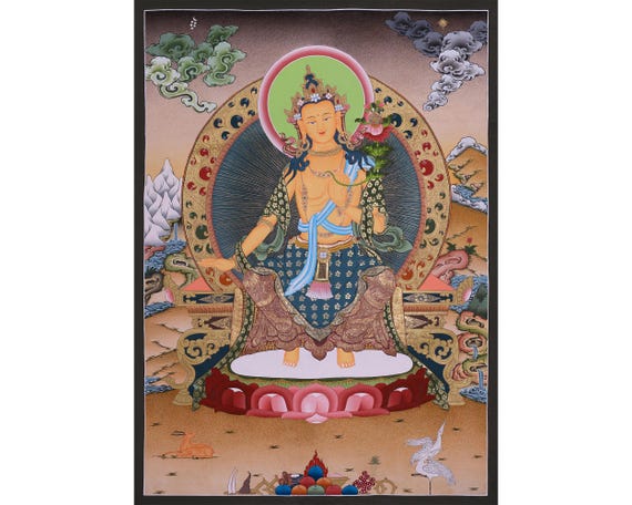 Original Hand-painted Maitreya Buddha | Future Buddha | Prophecy