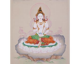 Mother Yeshe Tsogyal | Tantric Goddess of Wisdom and Enlightenment | Spiritual Consort of Guru Rinpoche  | Enlightened Dakini | Wall Hanging