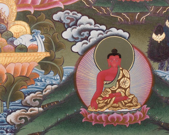 八薬師如来タンカ｜チベット仏教｜菩薩画｜癒しと守護｜スピリチュアル