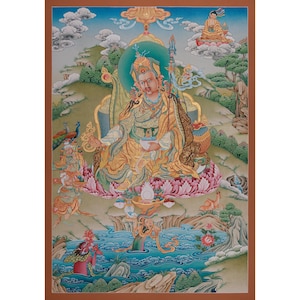 Wrathful Deity Canvas Art of Padmasambhava | The Second Buddha | High-Quality Giclee Print on Cotton Canvas | Spiritual Wall Hanging Decor