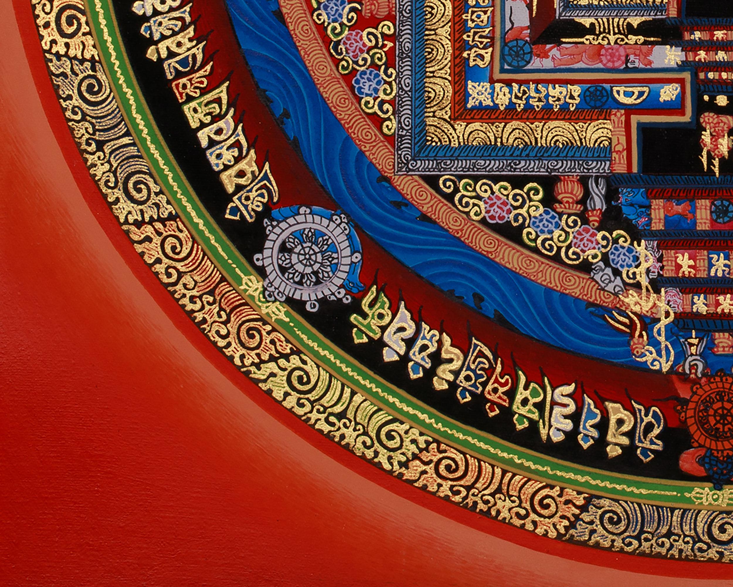 カーラチャクラ曼荼羅タンカ｜時の輪 チベット美術作品｜平和、瞑想