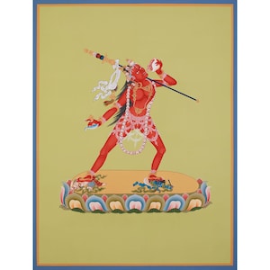 Dakini Thangka Vajrayogini | Tibetan Buddhist Thangka Art | Sacred Dakini Thangka for Meditation and Ritual | Vajrayana Thangka Painting