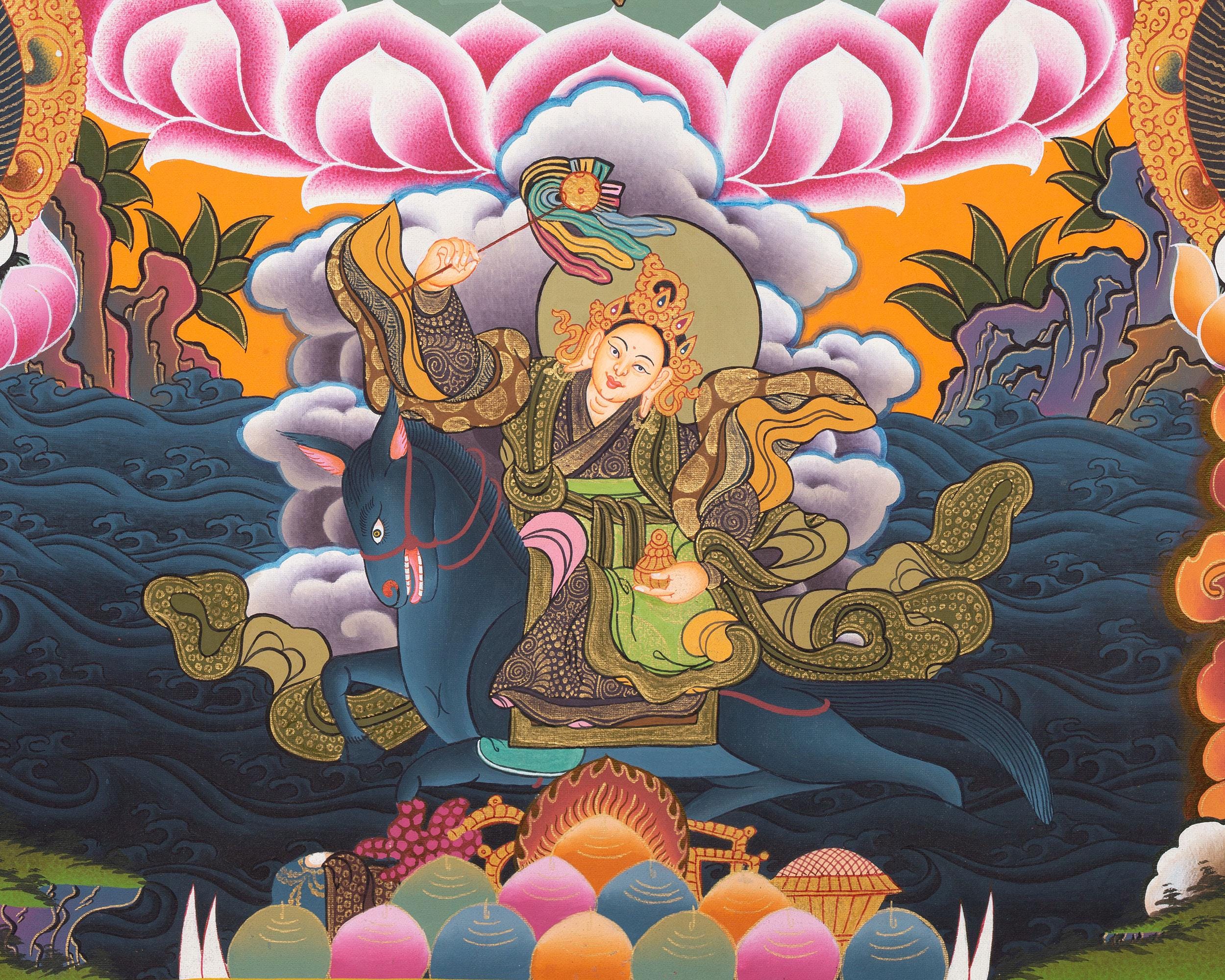 タンカ画 - 千手観音 - チベット仏教美術 - 曼荼羅壁掛け - Etsy 日本