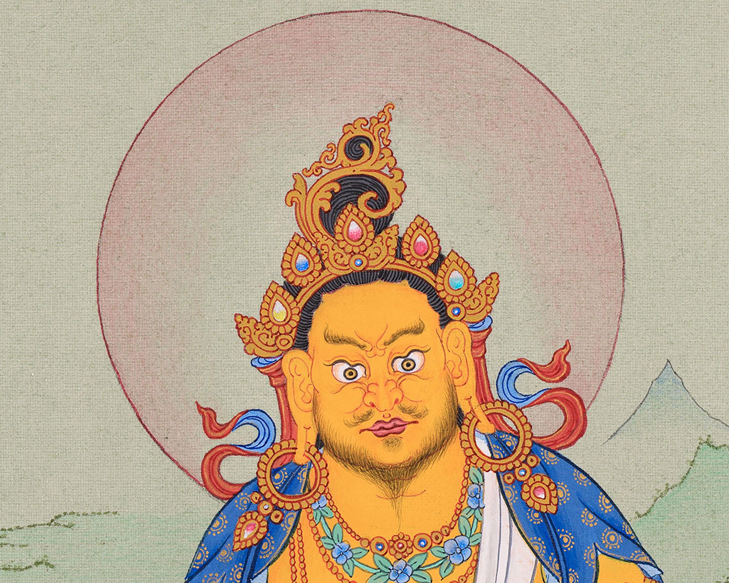 チベットタンカ　龍 チベットタンカ龍