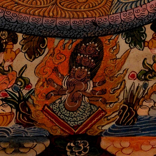 Shakyamuni Buddha Mandala | Buddha Shakyamuni Thangka | Mindfulness Meditation Object of Focus For Our Wellbeing | Wall Decoration shops Painting