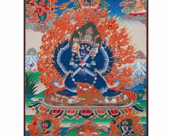 激しいヤマンタカタンカ | 怒りの守護神 | タントラ守護神アート