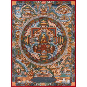 アクショバヤ仏曼荼羅 | 曼荼羅五大仏陀 |チベット仏教美術 |癒しと