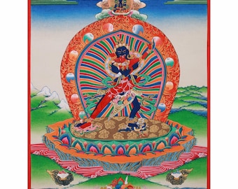 Chakrasamvara Tibetan Thanka, Buddhist Canvas Giclée Print - Etsy